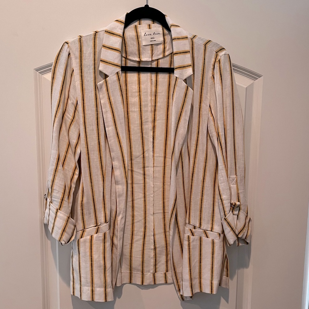 Love Tree linen blend blazer